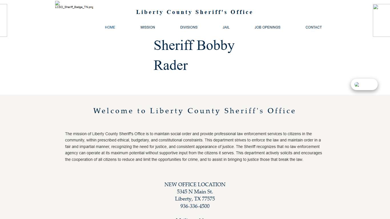 Liberty County Sheriff Office | Texas